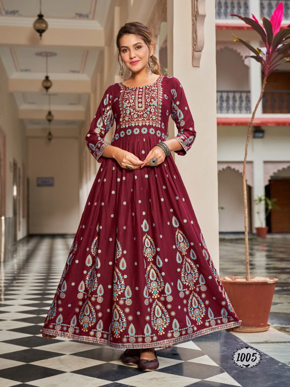 Banwery Flora Fancy Wear Wholesale Anarkali Kurti Collection